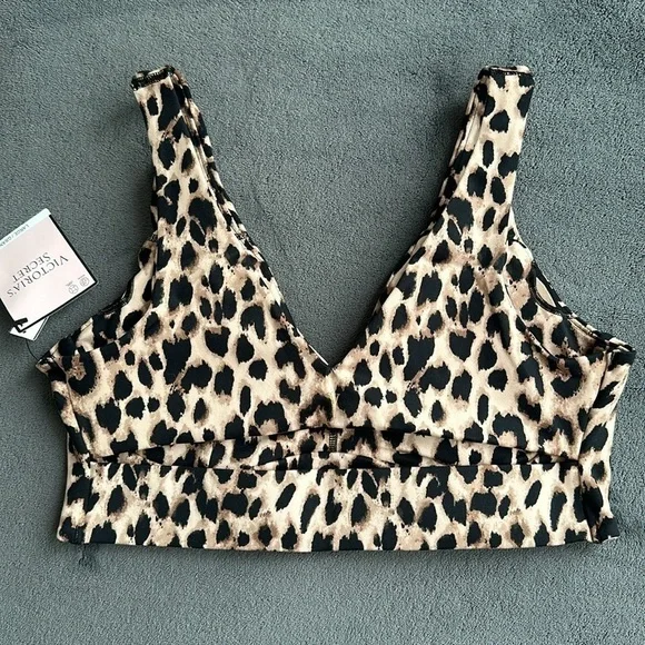 New Victoria’s Secret Leopard Print Unlined Brallete Size Large NWT - Picture 3 of 7